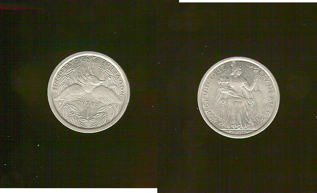 NOUVELLE CALÉDONIE 1 franc I.E.O.M. 1973 Paris SPL+